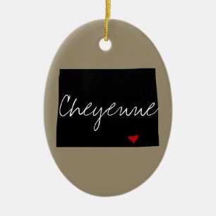 Wyoming-Stadt Keramikornament