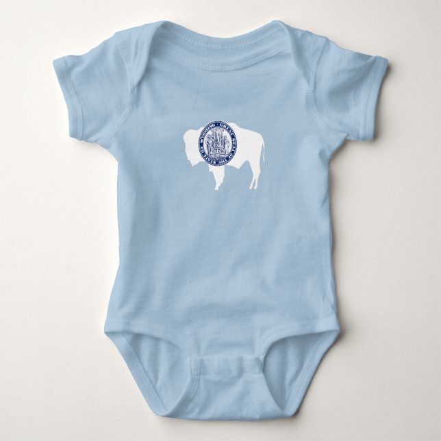 Wyoming State Flag Baby Strampler (Vorderseite)
