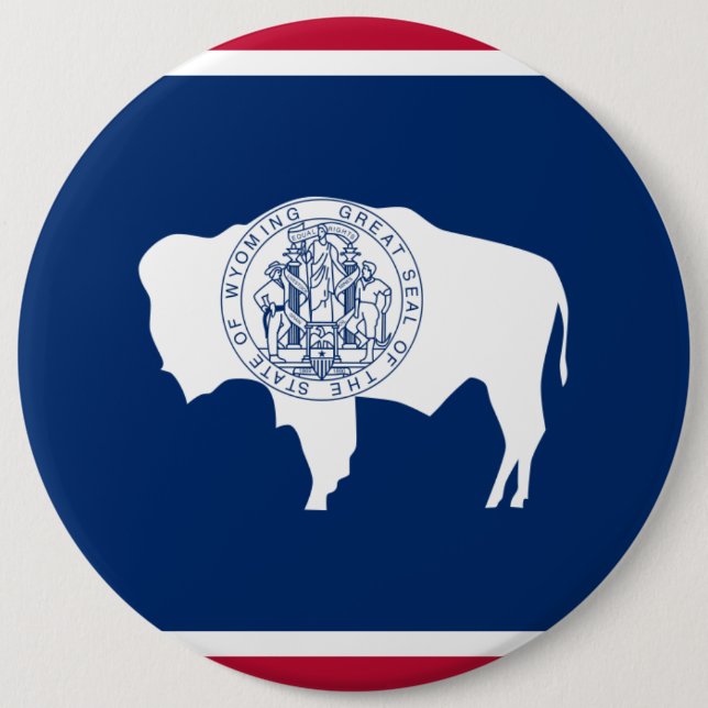 Wyoming State Flag Button (Vorderseite)