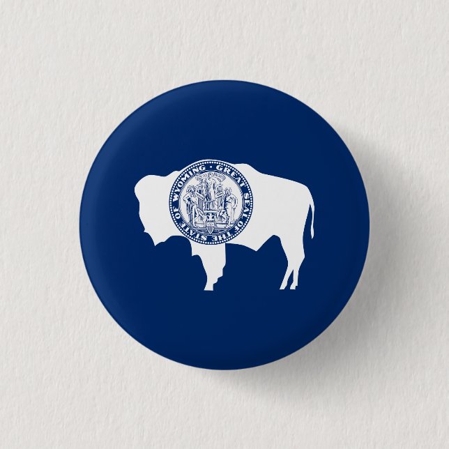 Wyoming State Flag Button (Vorderseite)