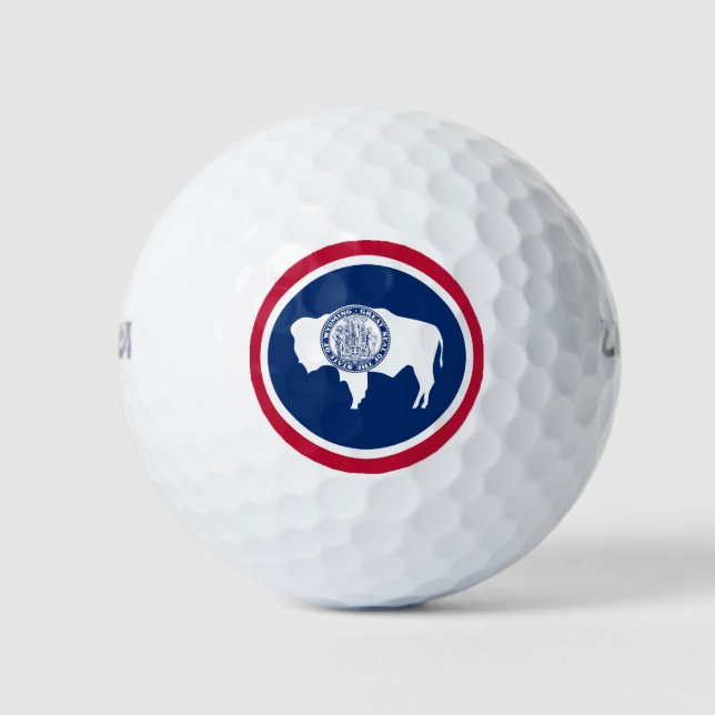 Wyoming State Flag Golfball (Vorderseite)