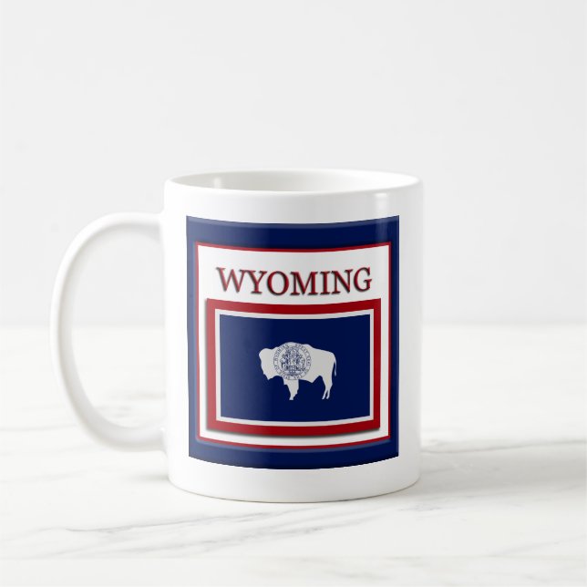 Wyoming State Flag Kaffeetasse (Links)