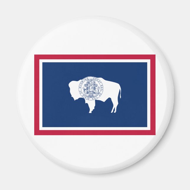 Wyoming State Flag Magnet (Vorne)