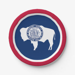 Wyoming State Flag Pappteller