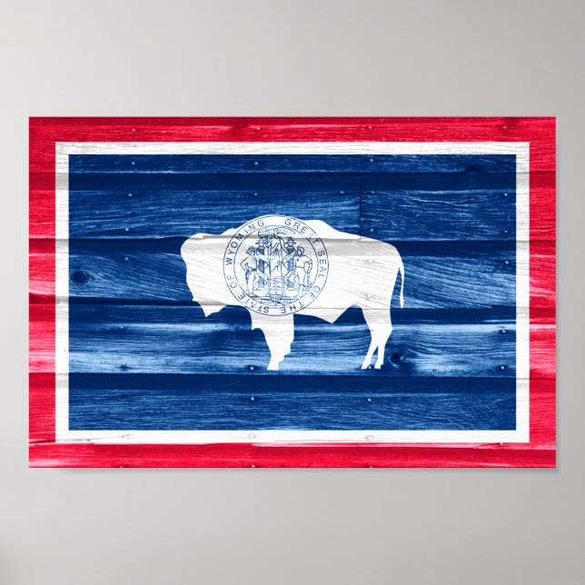 Wyoming State Flag Poster (Vorne)