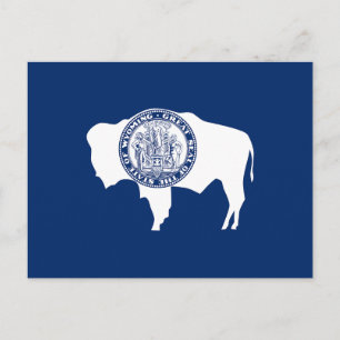 Wyoming State Flag Postkarte