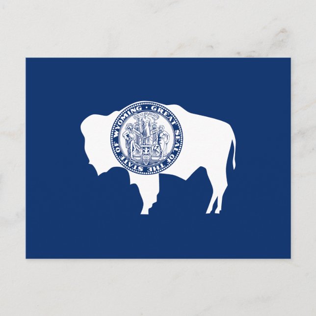 Wyoming State Flag Postkarte (Vorderseite)