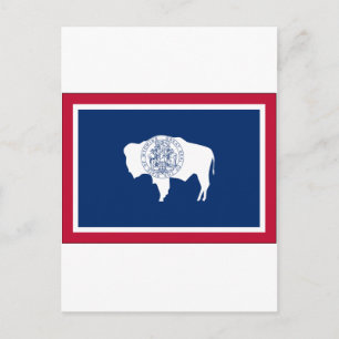Wyoming State Flag Postkarte