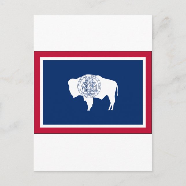Wyoming State Flag Postkarte (Vorderseite)