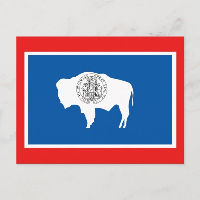 Wyoming State Flag Postkarte (Vorderseite)