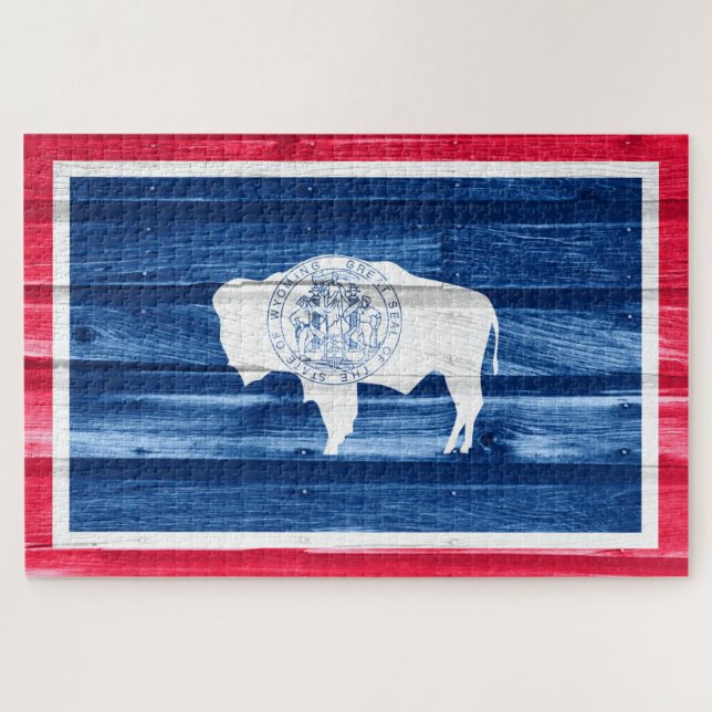 Wyoming State Flag Puzzle (Horizontal)