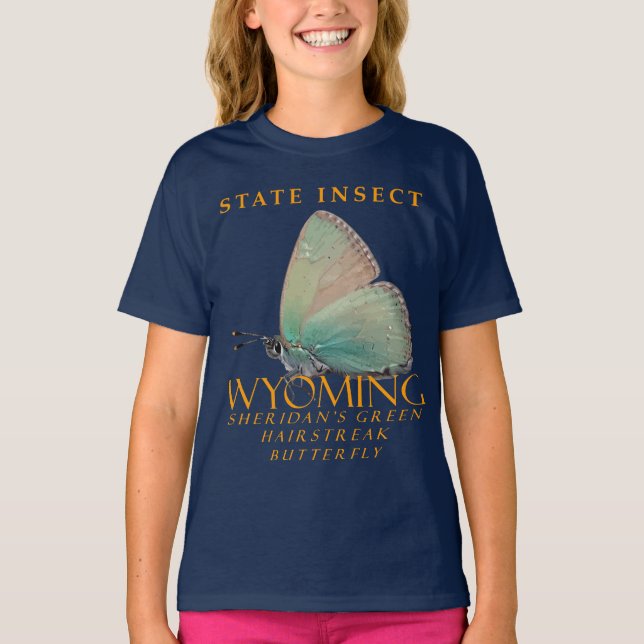 Wyoming Territory Insect Sheridans Butterfly T-Shirt (Vorderseite)