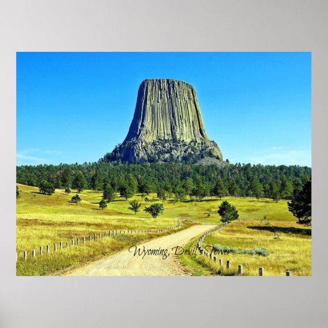 Wyoming, Teufelturm Poster (Vorne)