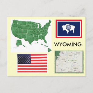 Wyoming, USA Postkarte