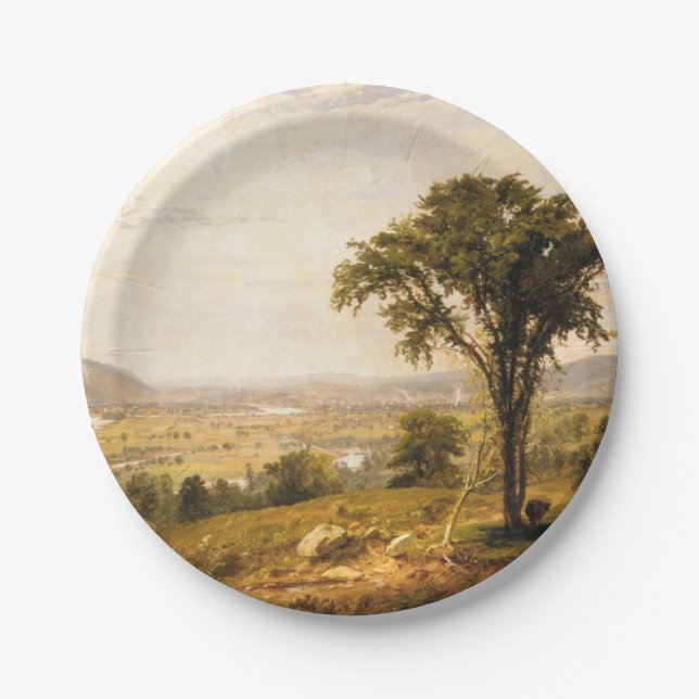 Wyoming Valley, Pennsylvania (Vintage Landschaft) Pappteller (Vorderseite)