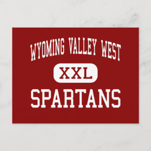 Wyoming Valley West - Spartans - Mittel - Kingston Postkarte
