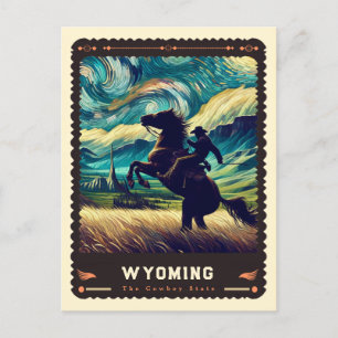 Wyoming   Vincent Van Gogh Inspiriert Postkarte