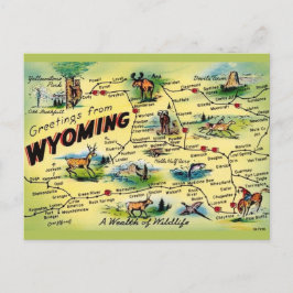 Wyoming Vintage Postkartenkarte Postkarte