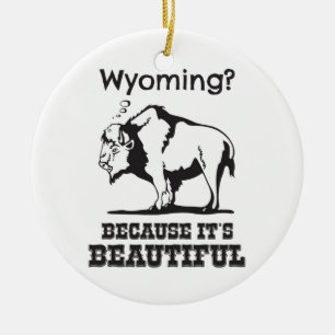 Wyoming? Weil es schön ist Keramikornament