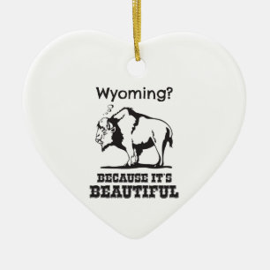 Wyoming? Weil es schön ist Keramikornament
