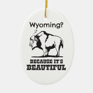 Wyoming? Weil es schön ist Keramikornament