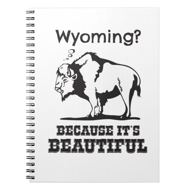 Wyoming? Weil es schön ist Notizblock (Vorderseite)