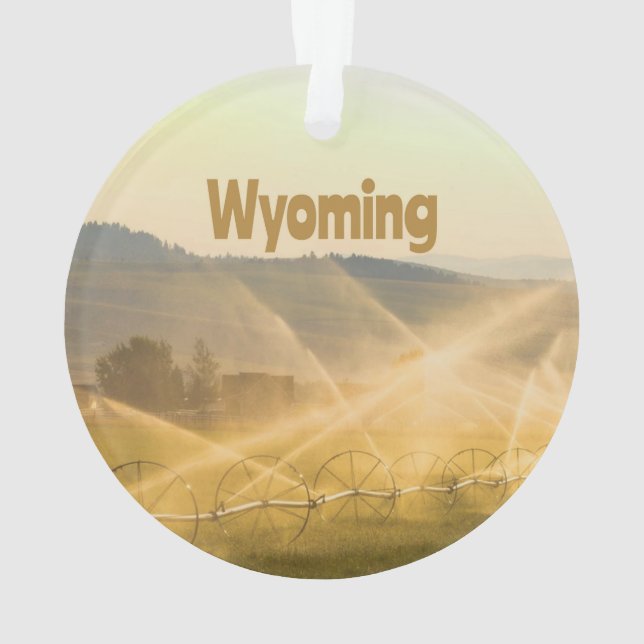 Wyoming Wild West Farm Land Ranch Ornament (Rückseite)