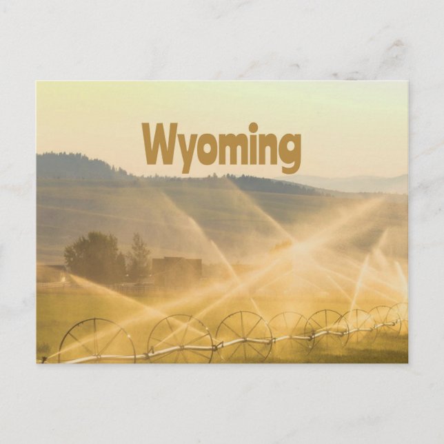 Wyoming Wild West Farm Land Ranch Postkarte (Vorderseite)