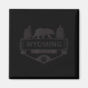 Wyoming Wildtiere Bären Wandern Camping Skifahren Magnet