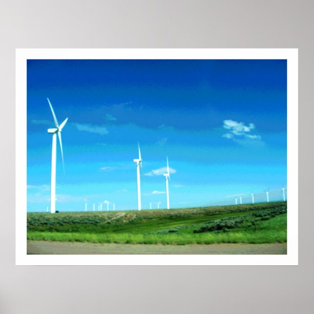 Wyoming Wind Turbinen II Print Poster (Vorne)
