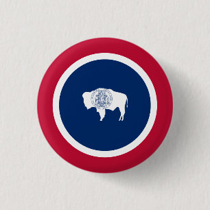 Wyomingite-Flagge, Flagge des Wyoming Button
