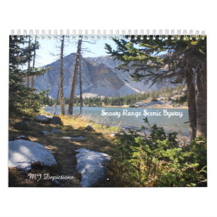 Wyoming's Snowy Range Landschaftlich Byway Calenda Kalender