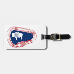 Wyomoming Flag Klettersteig Carabiner Gepäckanhänger