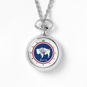 Wyomoming Flag & Wyoming Fashion USA /design watch Armbanduhr
