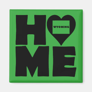 Wyomoming Home Heart State Fridge Magnet