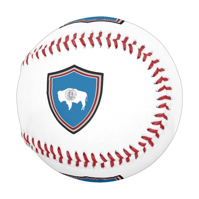 Wyomoming-Schildflagge-Baseball Baseball (Vorne Rechts)