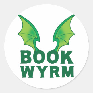 WYRM BUCHEN RUNDER AUFKLEBER