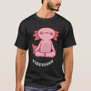 Wyrm Wisdom Niedlich Funny Yoga Dragon Designs vor T-Shirt