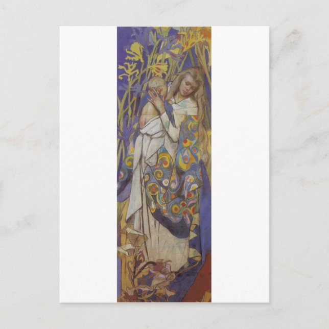 Wyspianski, Caritas (Madonna und Kind), 1904 (1) Postkarte (Vorderseite)