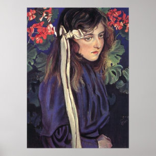 Wyspianski, Porträt von Eliza Parenska, 1905 Poster