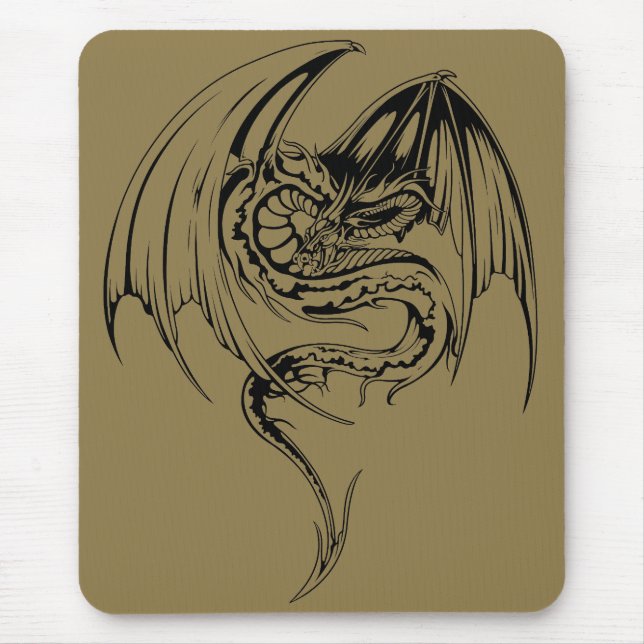 Wyvern Dragon sind Mythische Wesen der Fantasie Mousepad (Vorne)