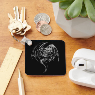 Wyvern Dragon sind Mythische Wesen der Fantasie Schlüsselanhänger