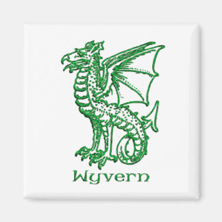 Wyvern mittelalterliche heraldry magnet