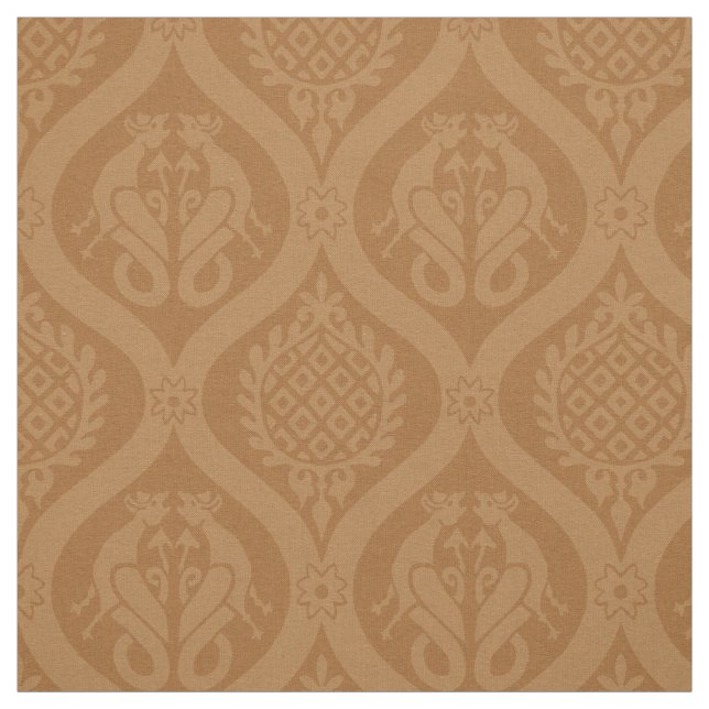 Wyvern Ogee, Caramel Stoff (Muster)