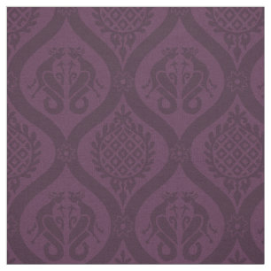 Wyvern Ogee, Eggplant Stoff