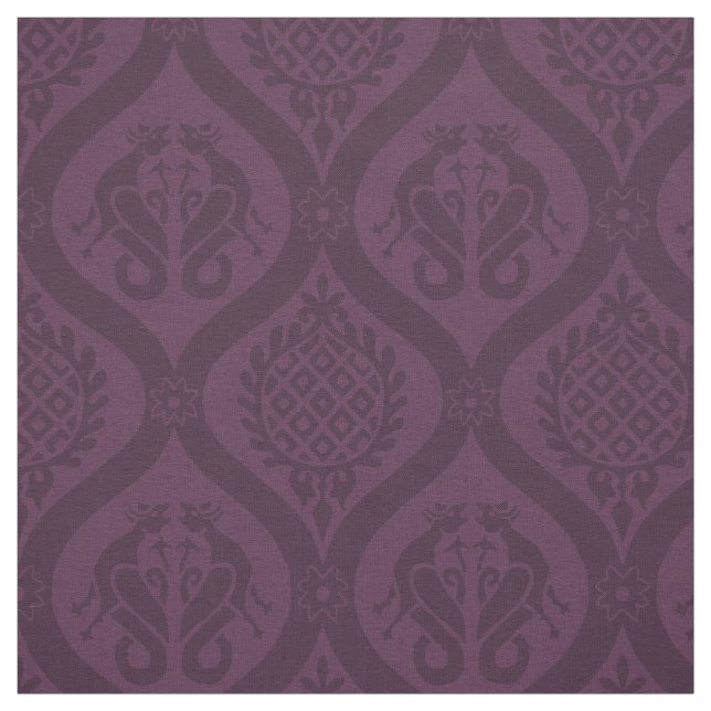 Wyvern Ogee, Eggplant Stoff (Muster)