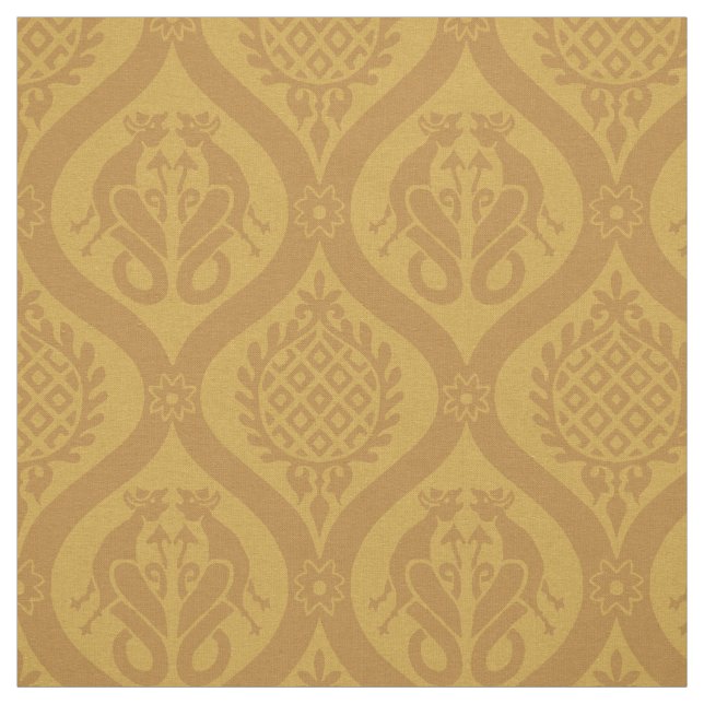 Wyvern Ogee, Marigold Stoff (Muster)