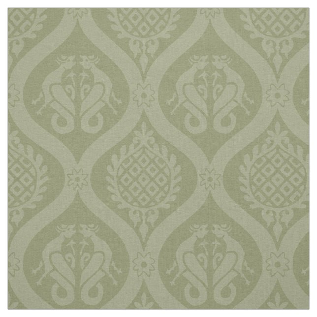 Wyvern Ogee, Spring Green Stoff (Muster)