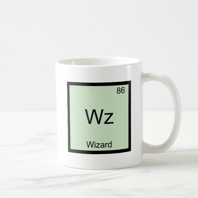 Wz - Wizard Funny Element Chemistry Symbol T - Shi Tasse (Rechts)