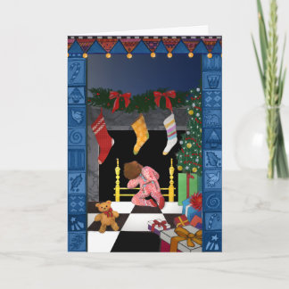 X005 auf der Suche nach Santa Feiertagskarte